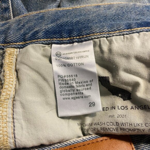 NWT! 29 AG-ED Denim Ezzra True Boyfriend Jeans - Picture 4 of 4